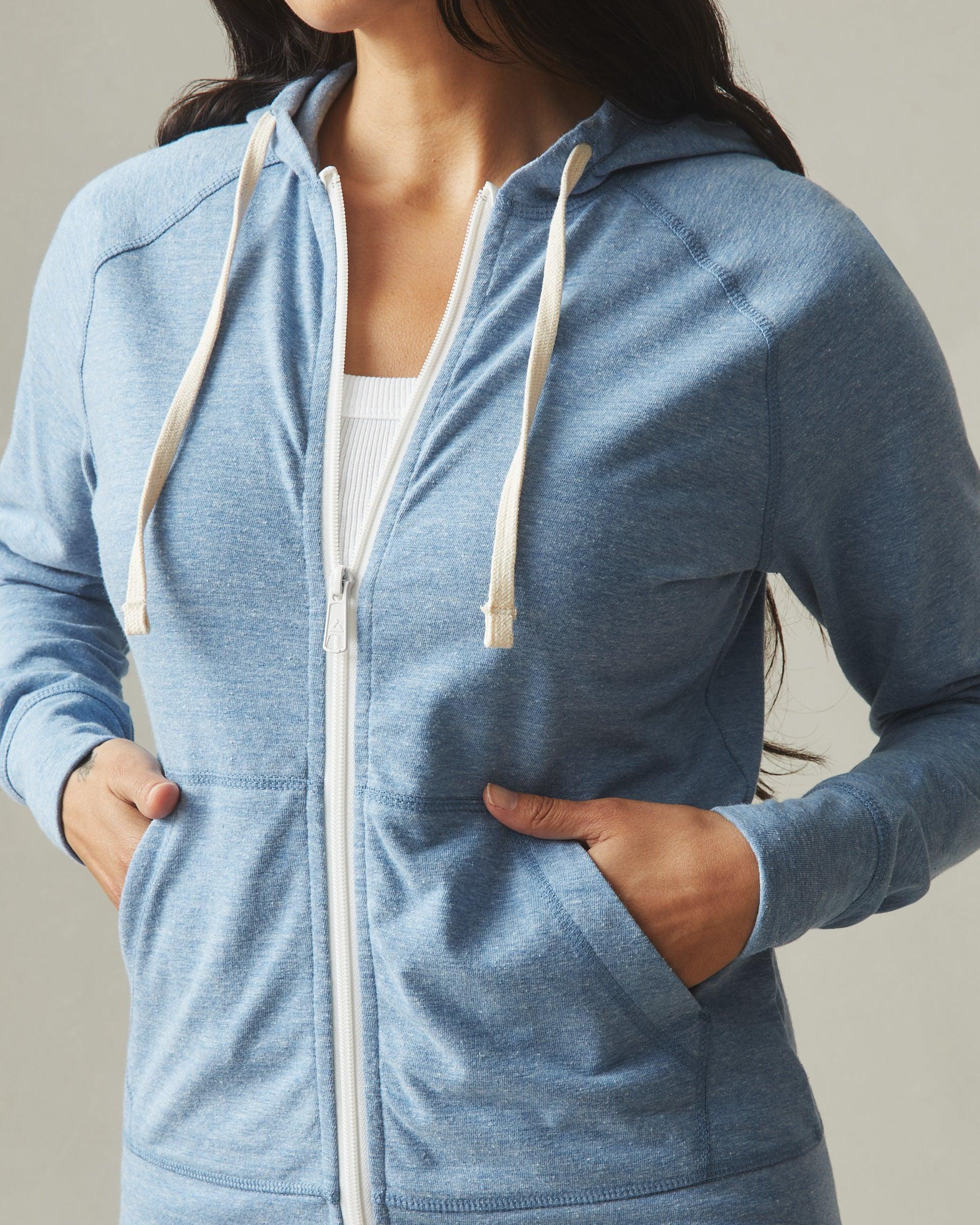 Women's Lightweight Full Zip - Blue Jay Heather Product Image