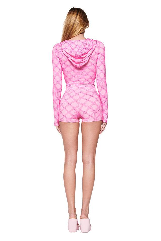 BLARE HOODIE - PINK : WRAPPED IN GIA Product Image