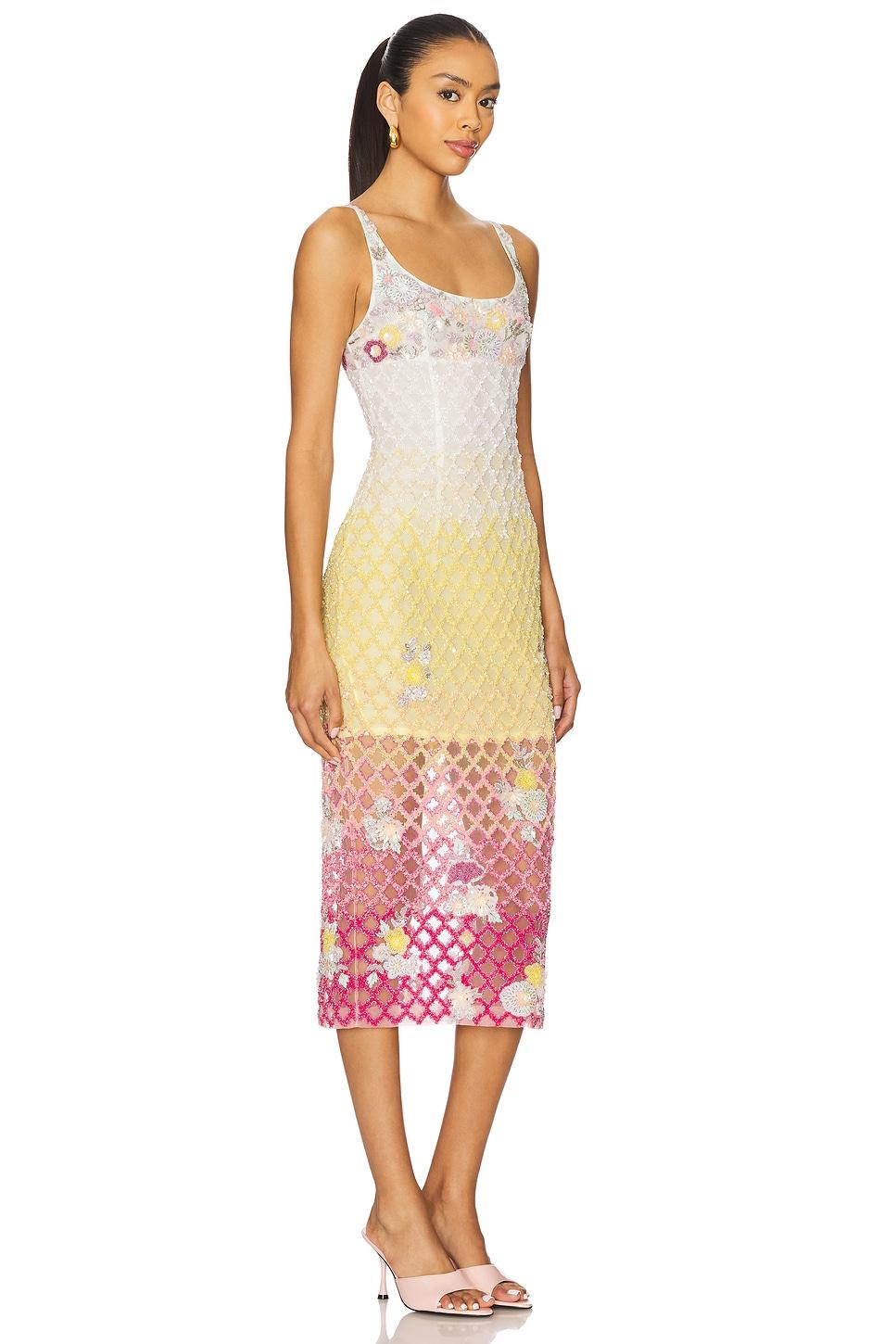 x REVOLVE Valeria Jewel Embroidered Midi Dress LA FUORI Product Image