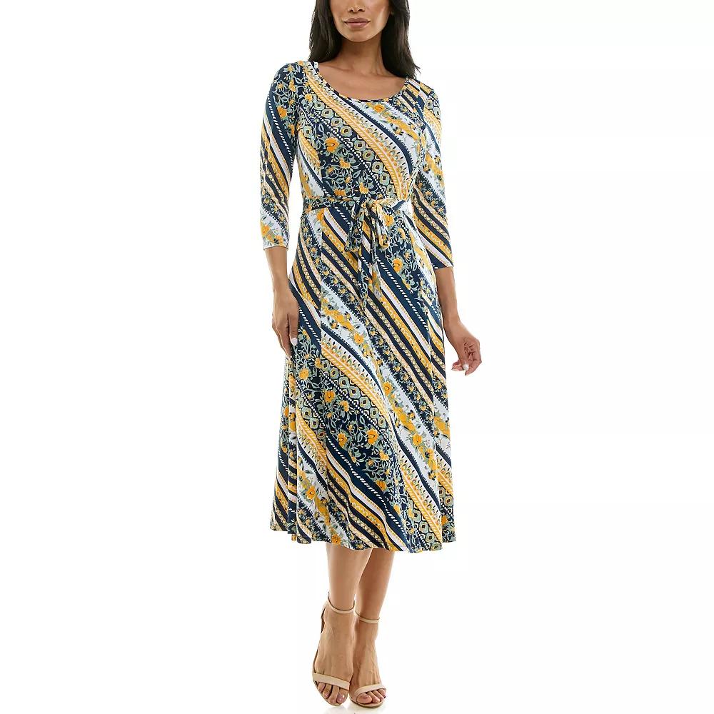 Women's Nina Leonard Sylvia Midi Dress,  Product Image