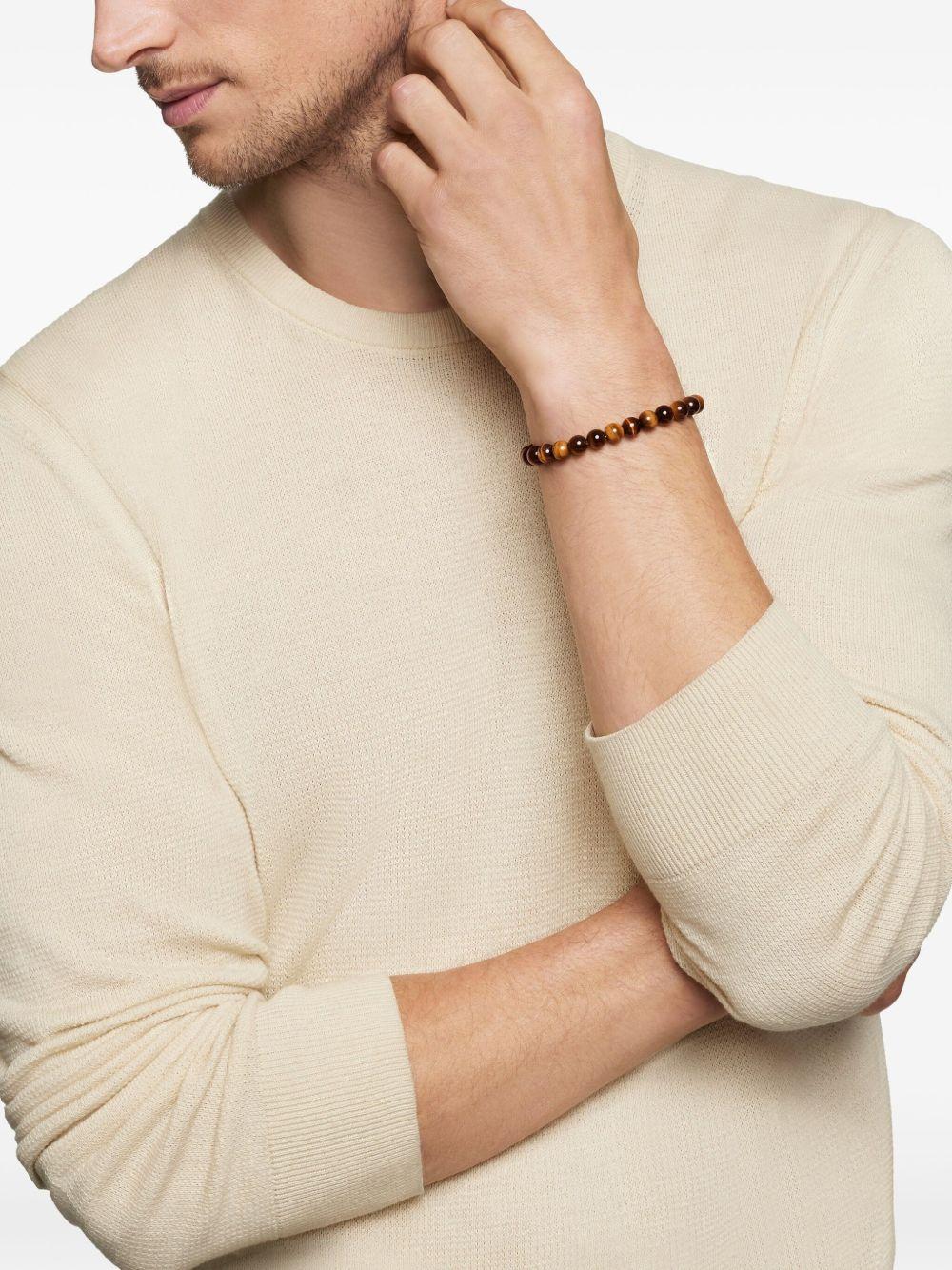 sterling silver Spiritual Beads bracelet (8mm) Product Image