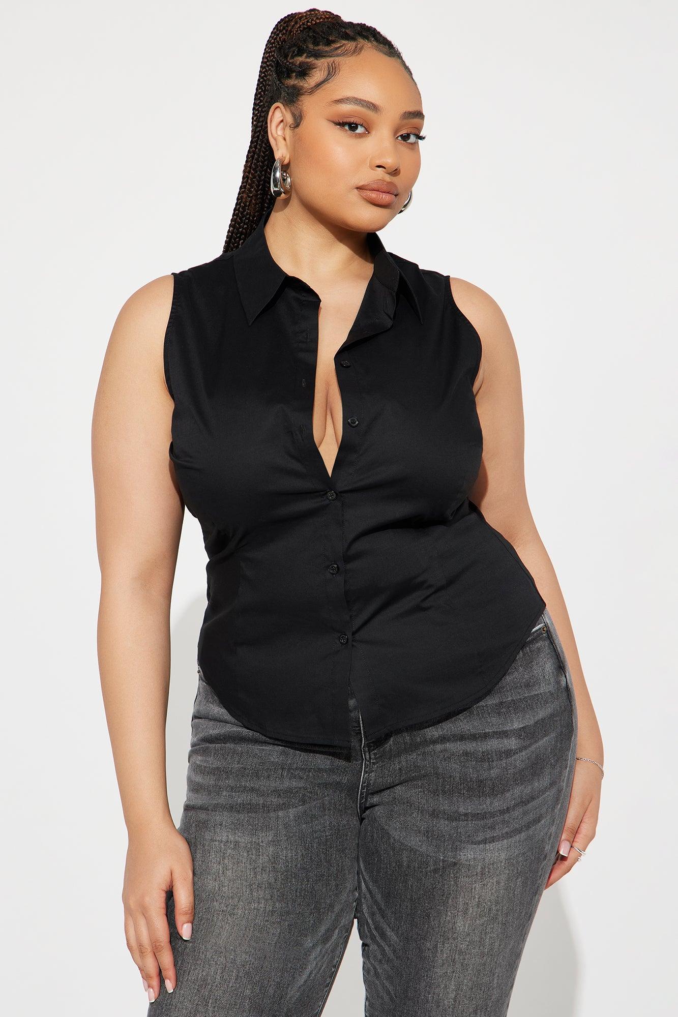 Brisa Poplin Shirt - Black Product Image