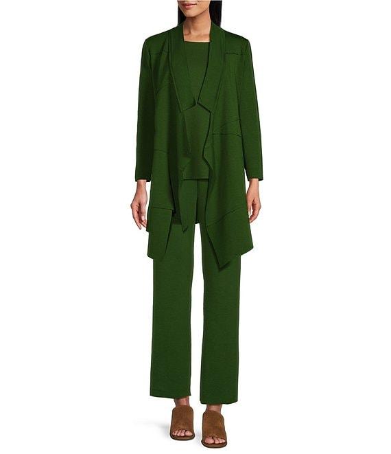 IC Collection Knit Crepe Boat Neck Sleeveless Tank Product Image