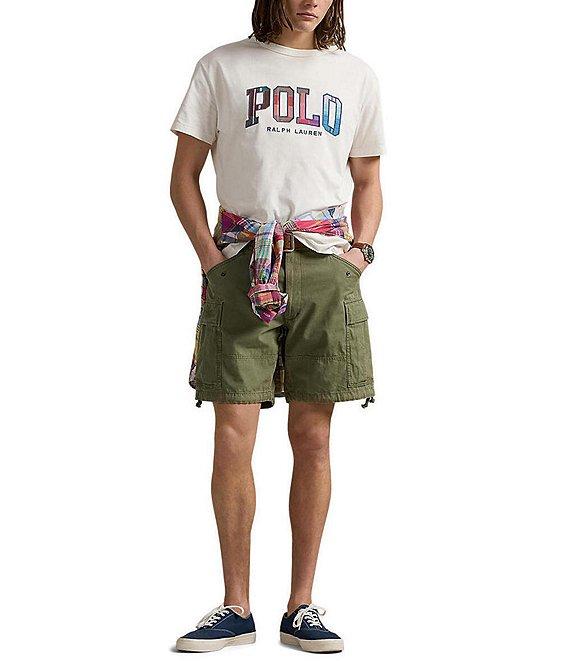 Polo Ralph Lauren Big & Tall Classic Fit Madras-Logo Jersey Short Sleeve T-Shirt Product Image