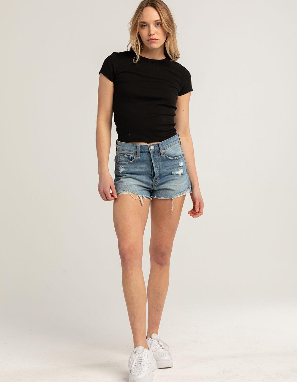 TILLYS Womens Crew Tee - BLACK Product Image