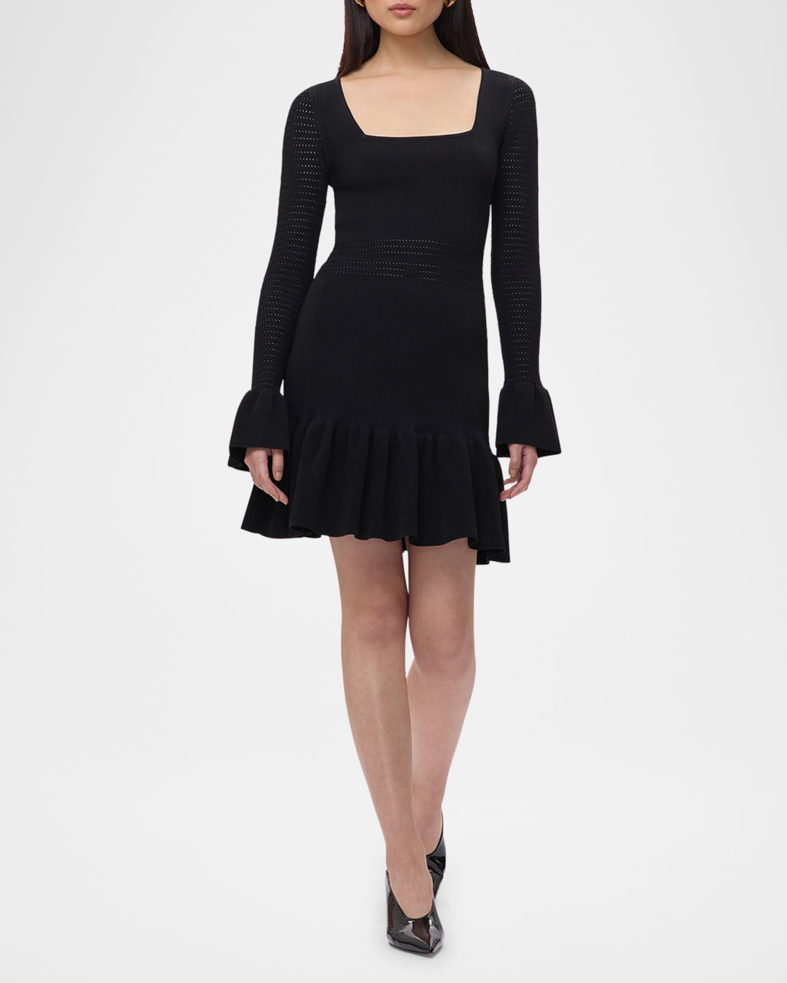 Colette Ruffle Long-Sleeve Mini Dress Product Image