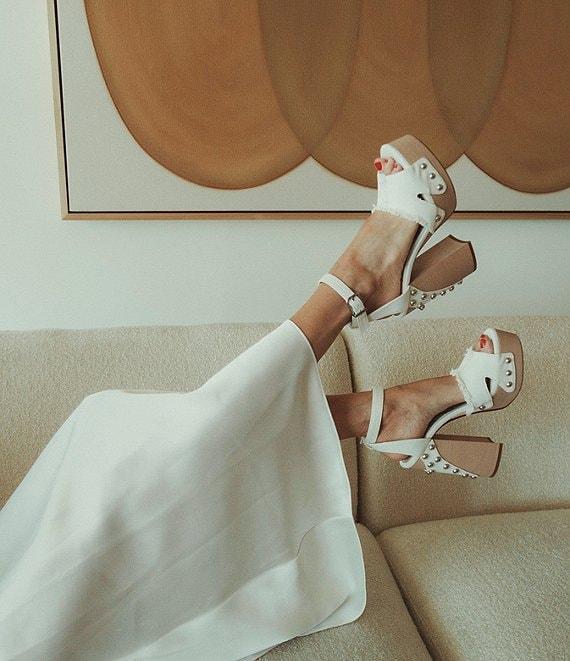 Gianni Bini x DANNIJO Colette Lace Trim V-Neck Sleeveless Maxi Slip Dress Product Image