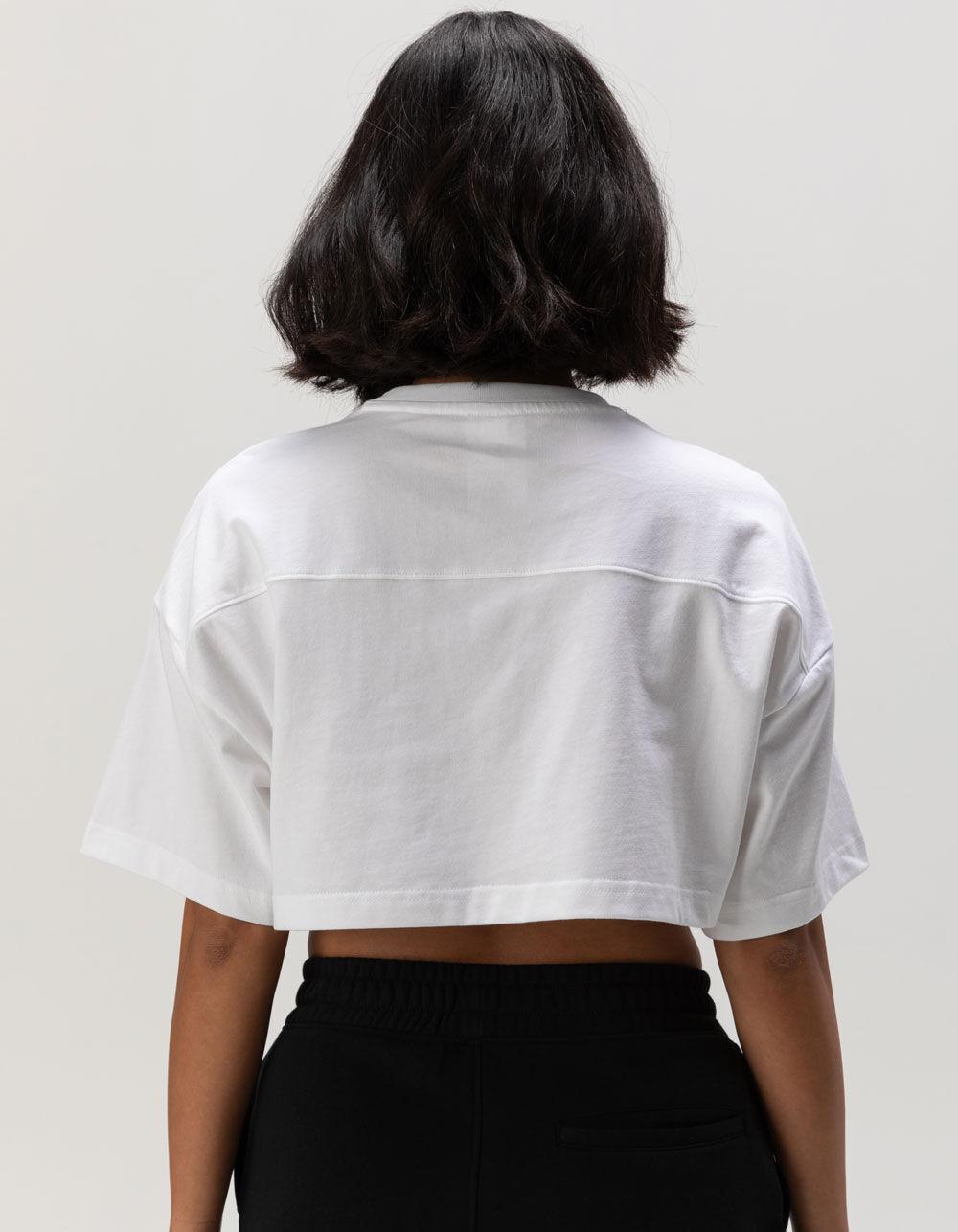 CONVERSE 1908 Womens Crop Tee - WHITE Product Image