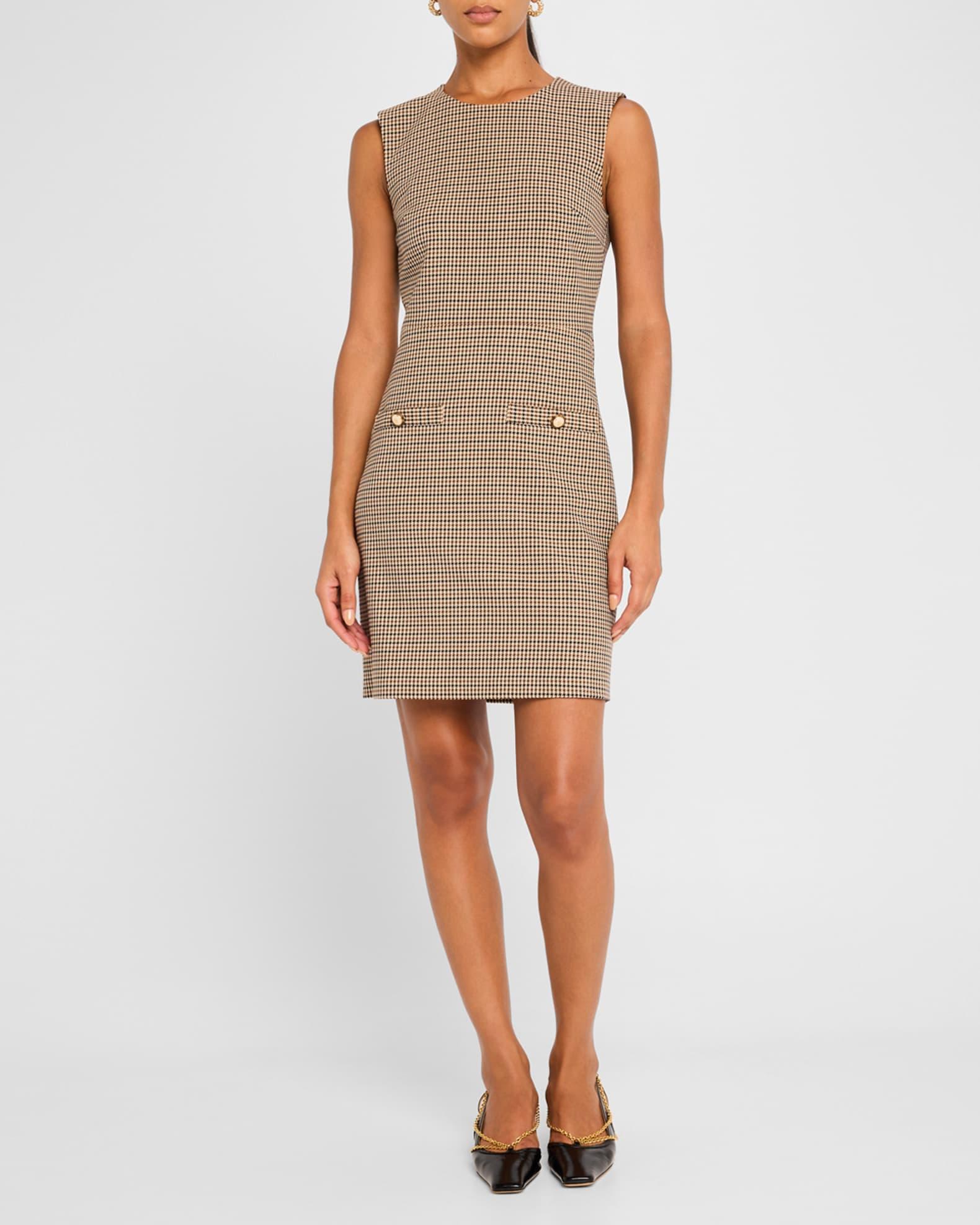 Yumi Sleeveless Houndstooth Mini Dress Product Image