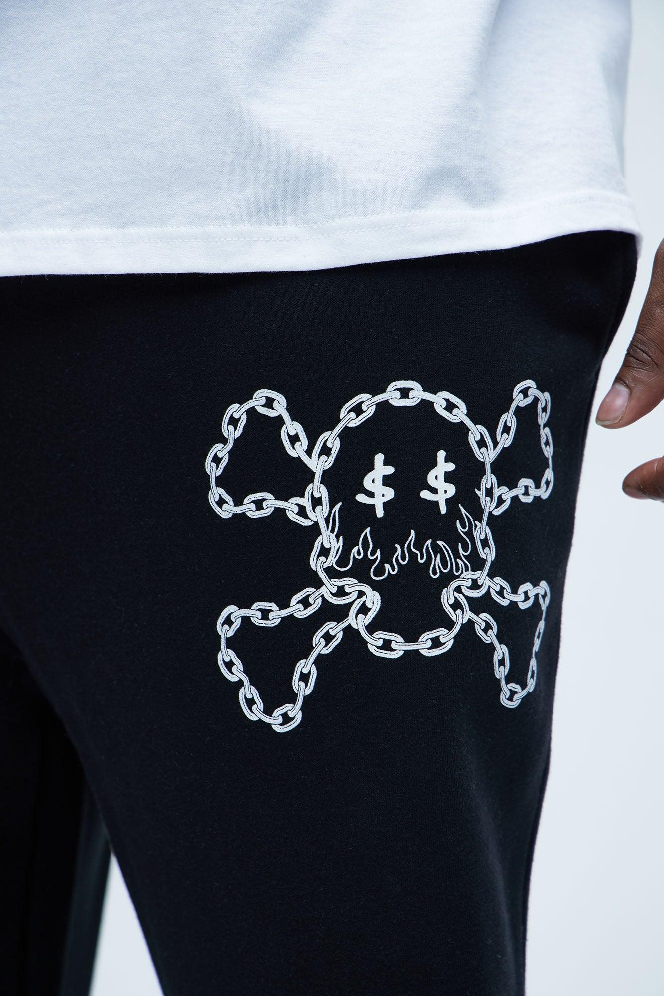 Tyson Chained To The Money Straight Sweatpants - Black Product Image