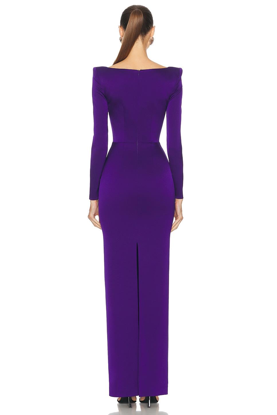 Satin Scoop Neck Maxi Dress Product Image