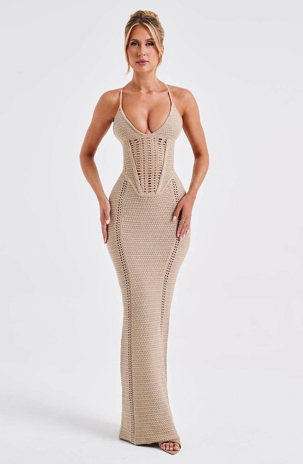 Xanthe Maxi Dress - Beige Product Image