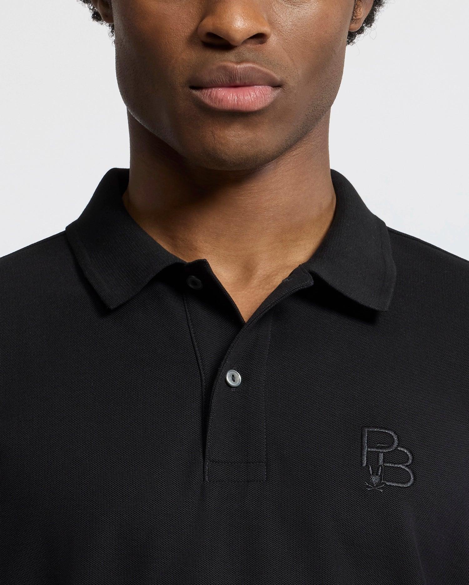 MENS NICHOLSON RIB COLLAR PIQUE POLO - B6K401F200 Male Product Image