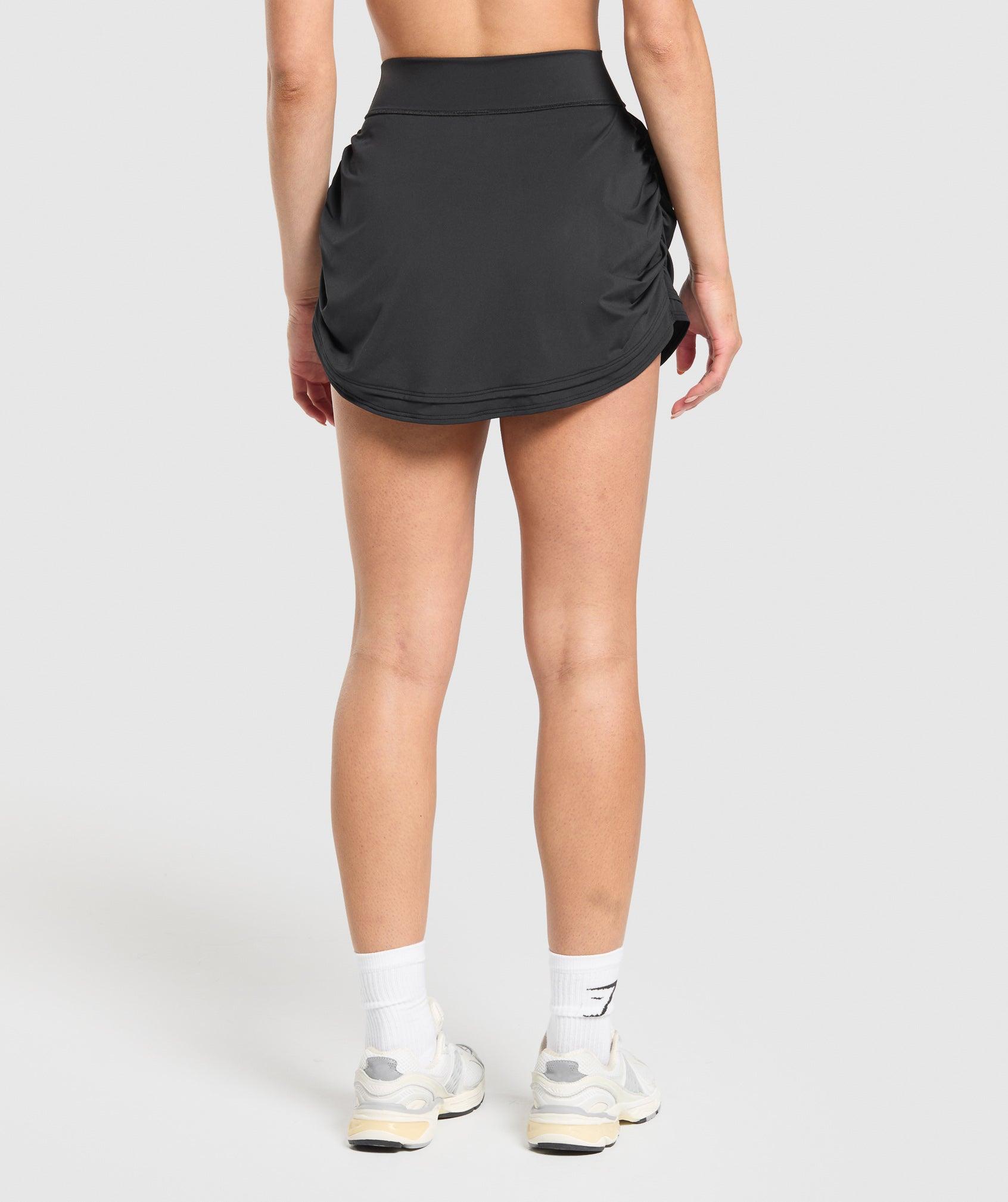 Gymshark Ruched Skort - Black Female Product Image