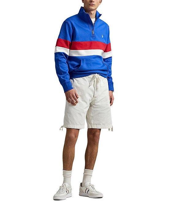 Polo Ralph Lauren Racing Stripe Interlock Quarter-Zip Pullover Product Image