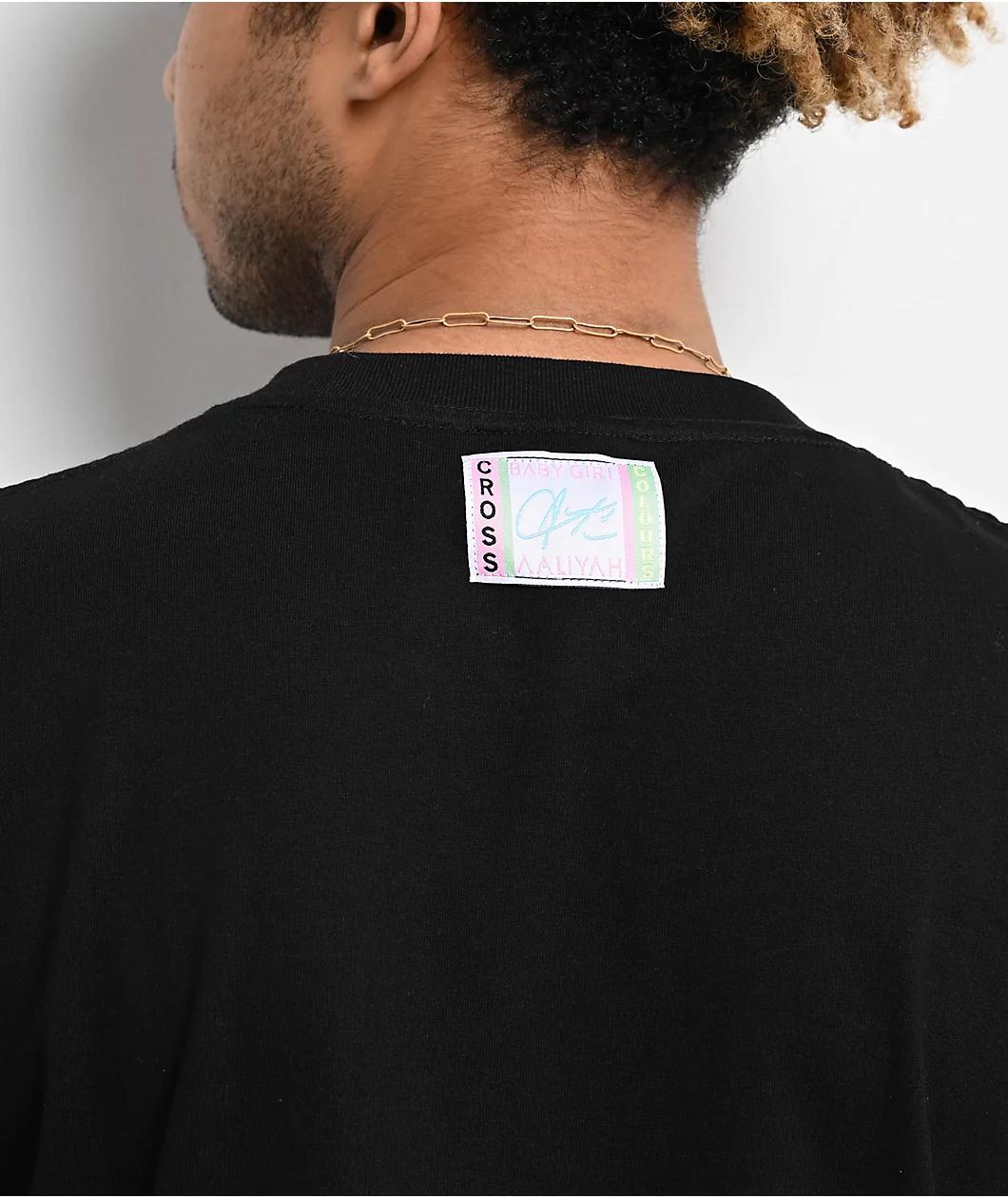 Cross Colours x Aaliyah Bling Black T-Shirt Product Image