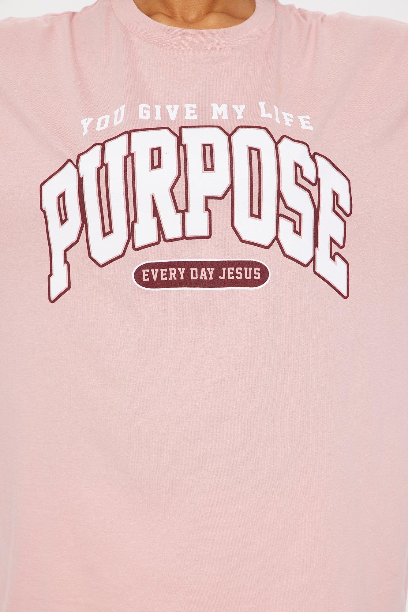 Purpose Oversized Tee - Mauve Product Image