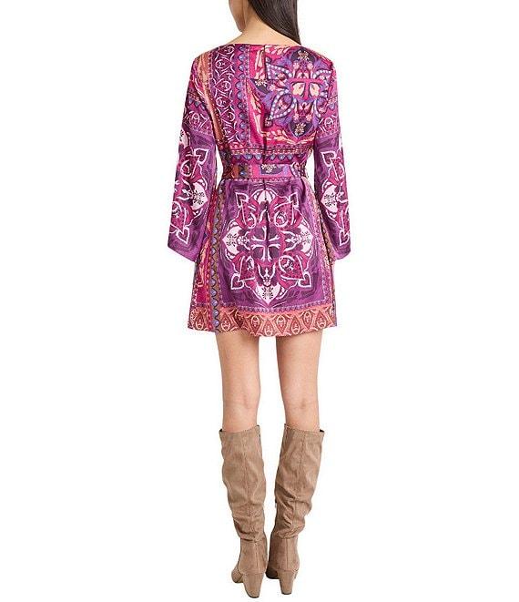 The Good Journey Long Sleeve Self Tie Mini Dress Product Image