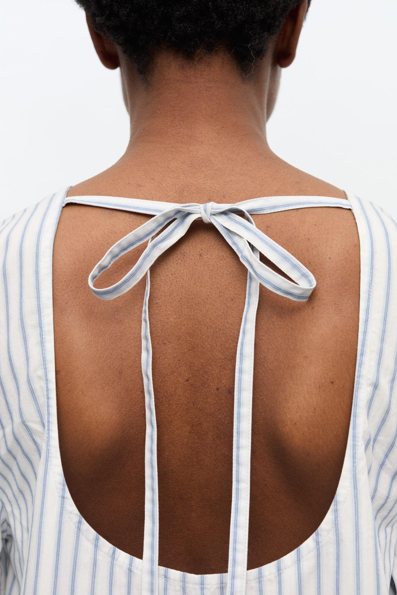 Striped Organic Cotton Mini Dress Product Image