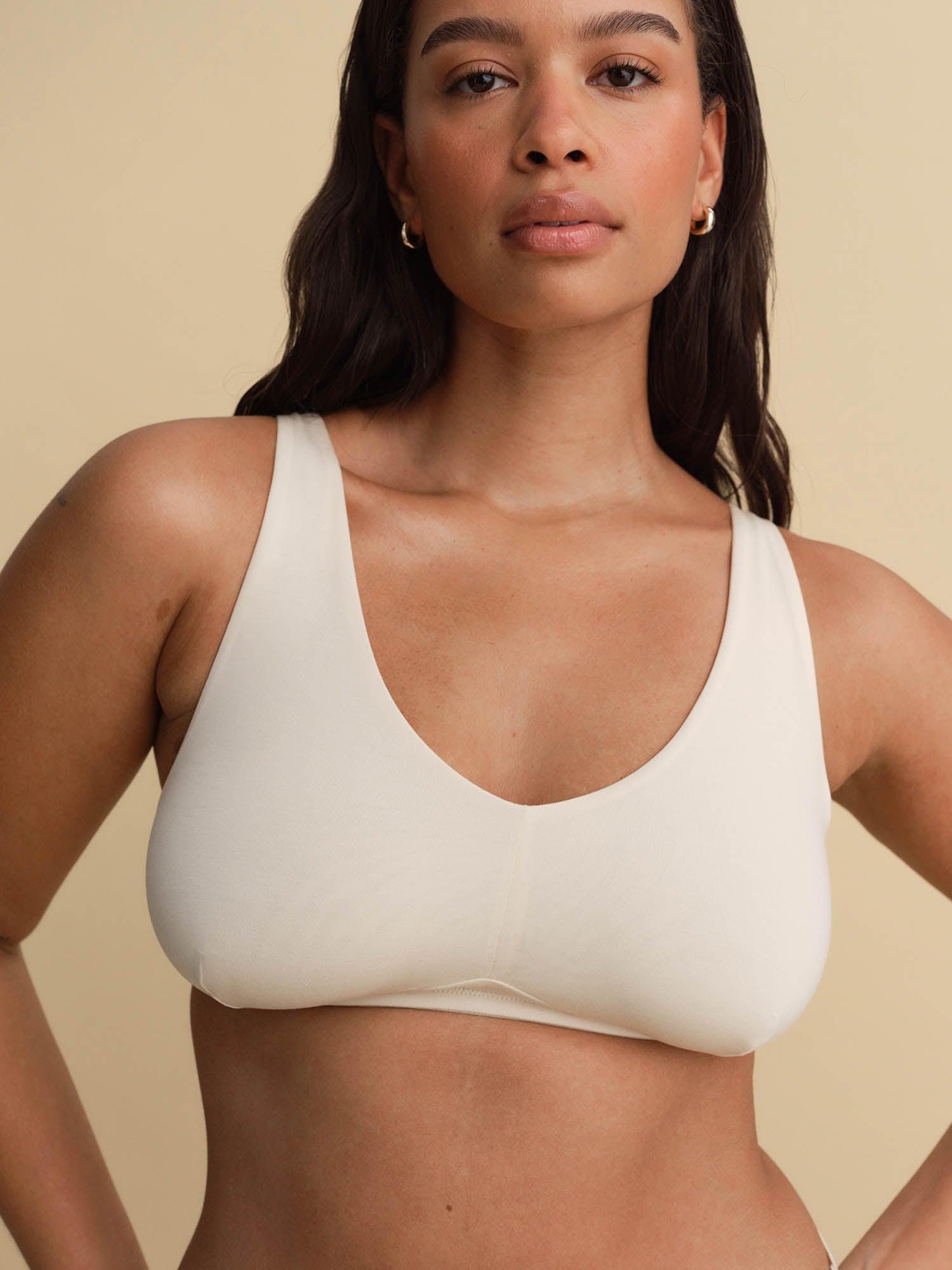 Tencel Comfort Wireless U-Neck Bra Female Product Image