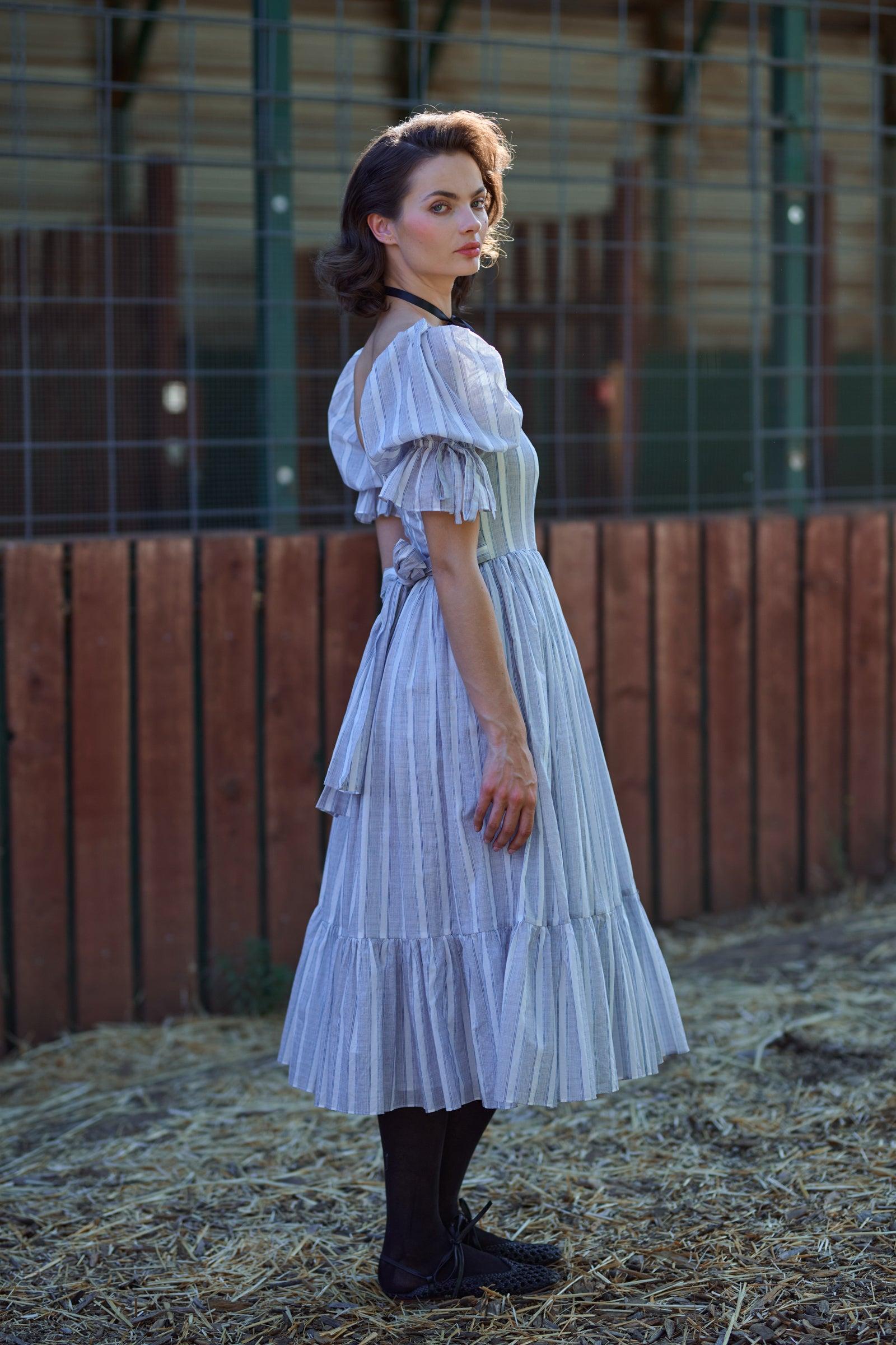 The Lake Stripe Market Dress Product Image