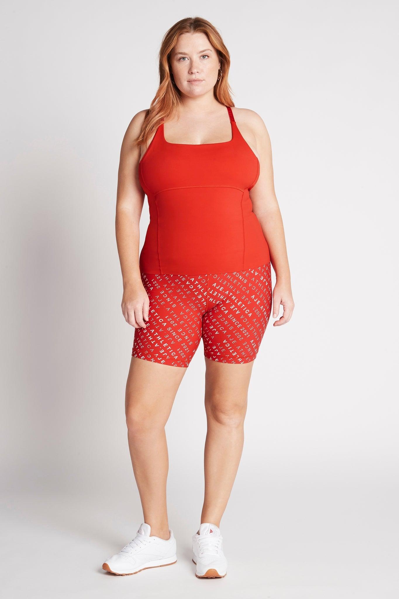 Cropped Adjustable Strap Racerback Tank 117 Product Image