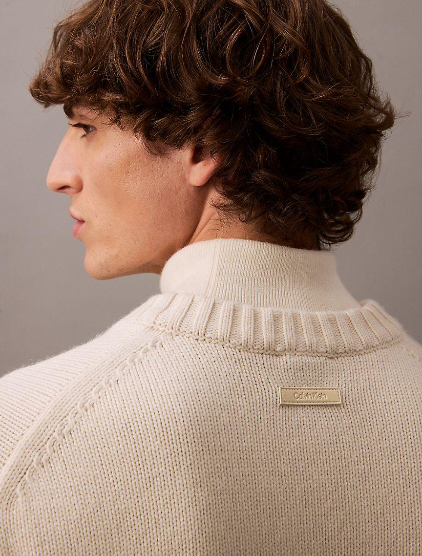 Wool Blend V-Neck Sweater Product Image