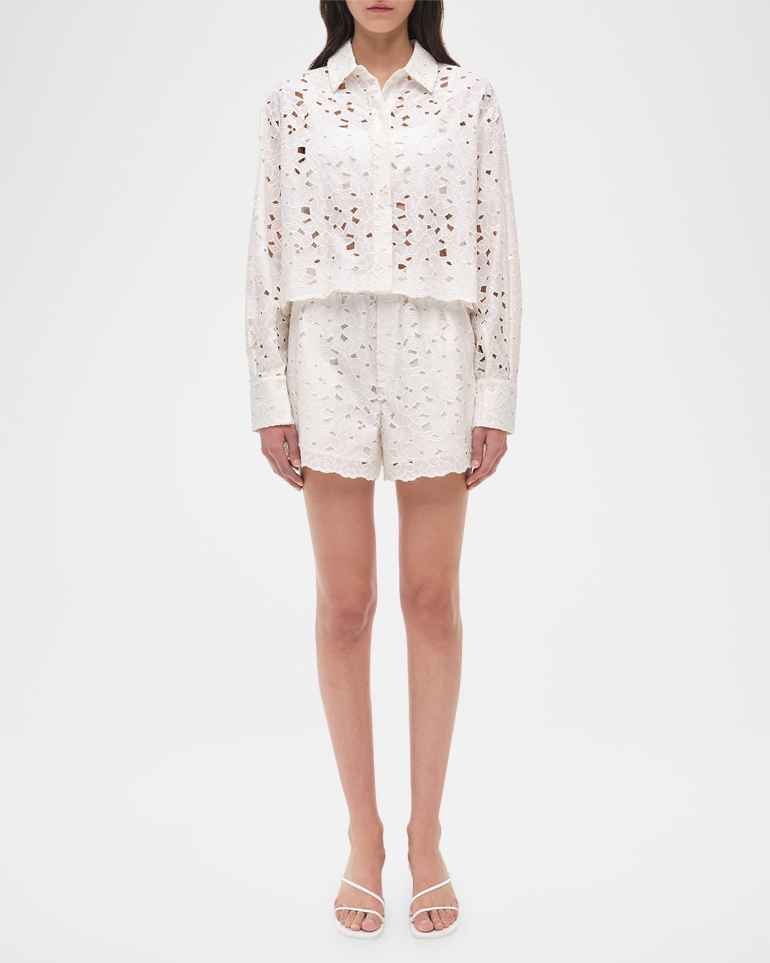 Penelope Embroidered Long-Sleeve Shirt Product Image