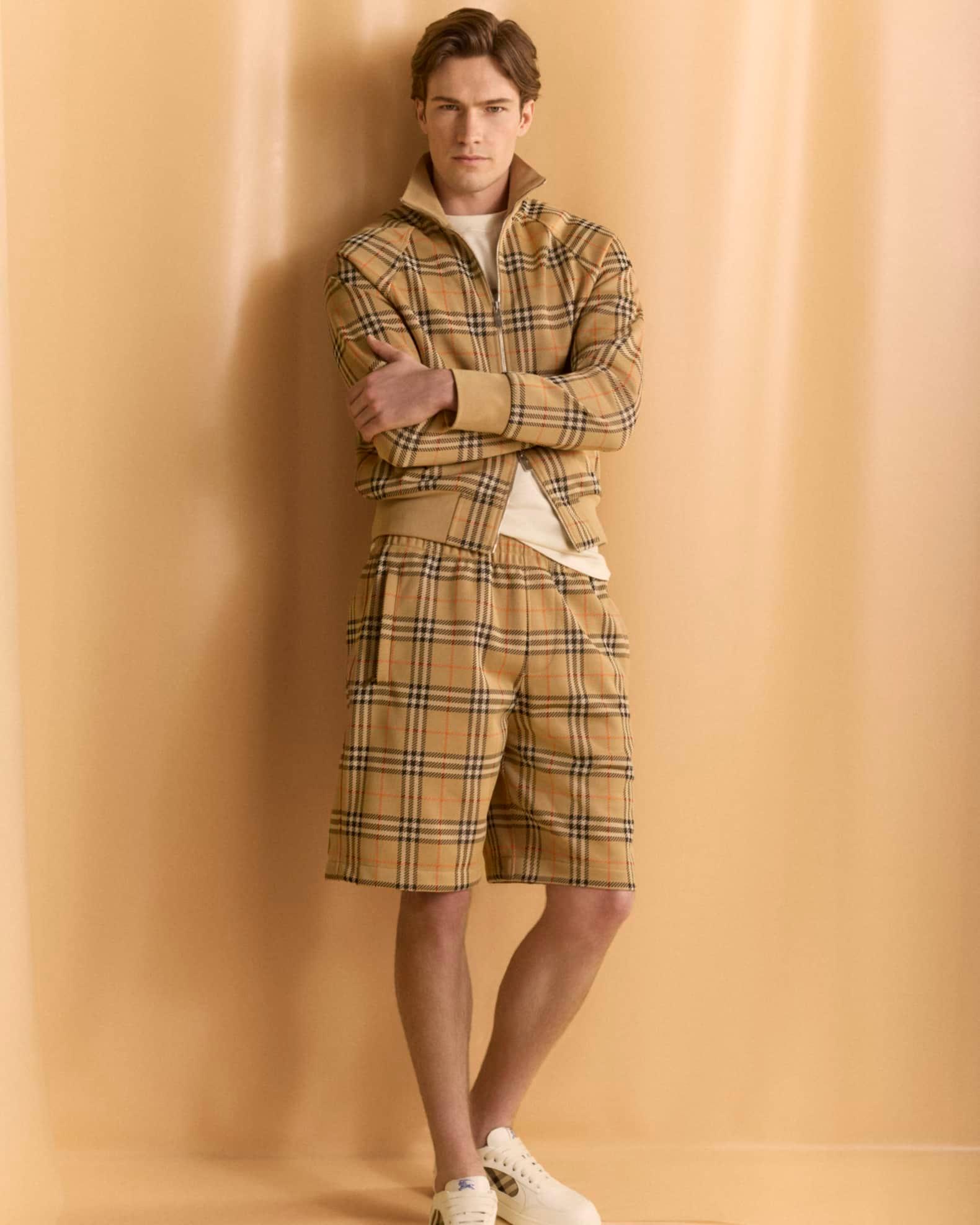 Men's Check Track Jacket Product Image