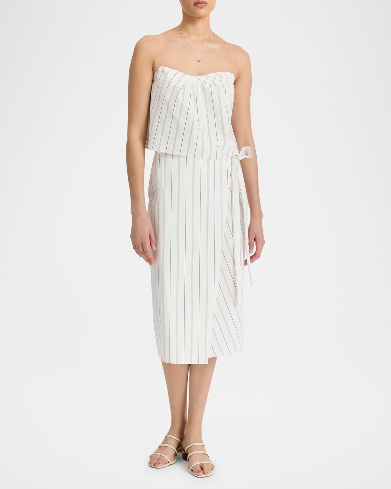 Stripe Draped Tank Top  Product Image