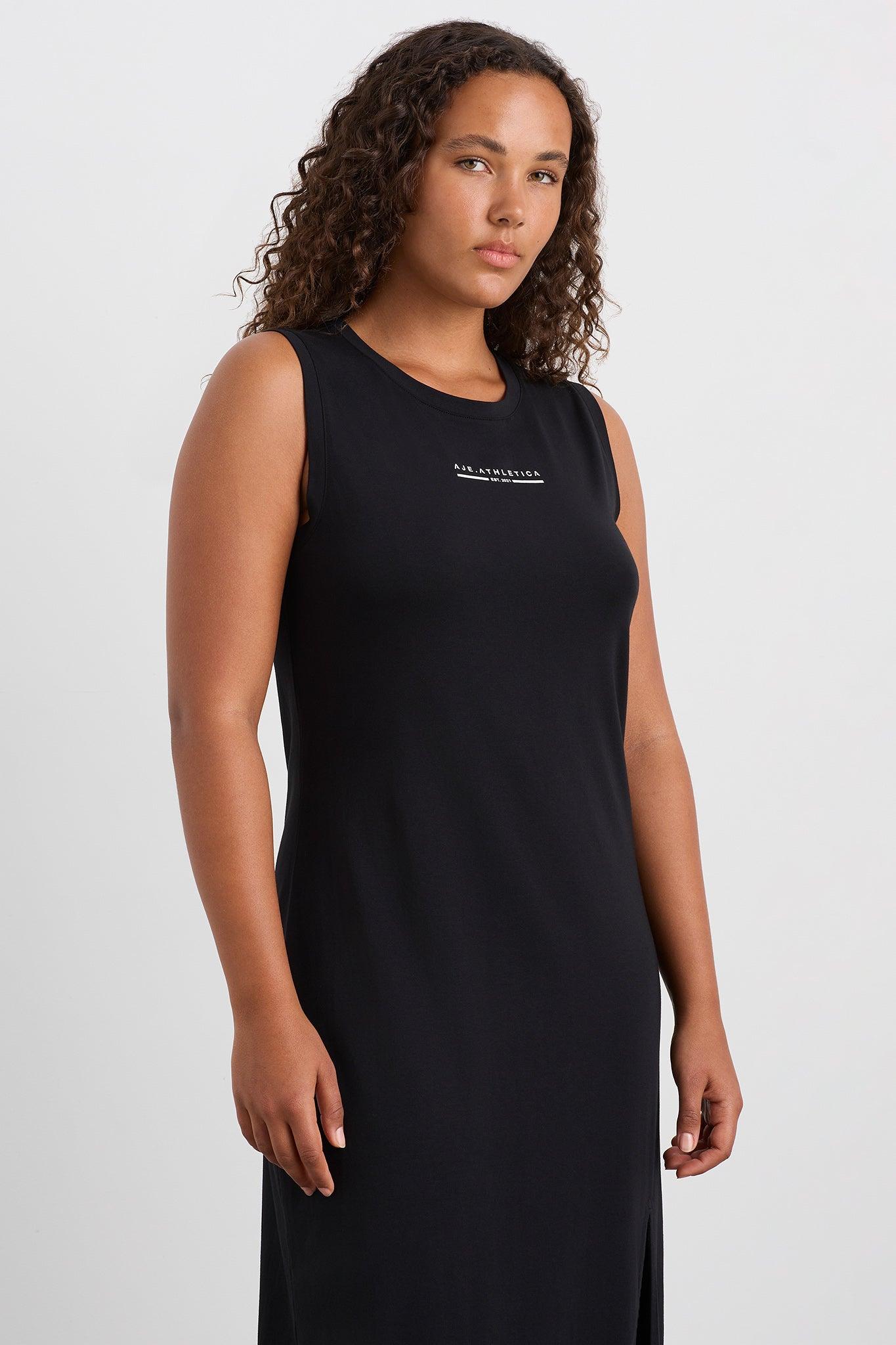 Split Hem Jersey Dress 816 Product Image