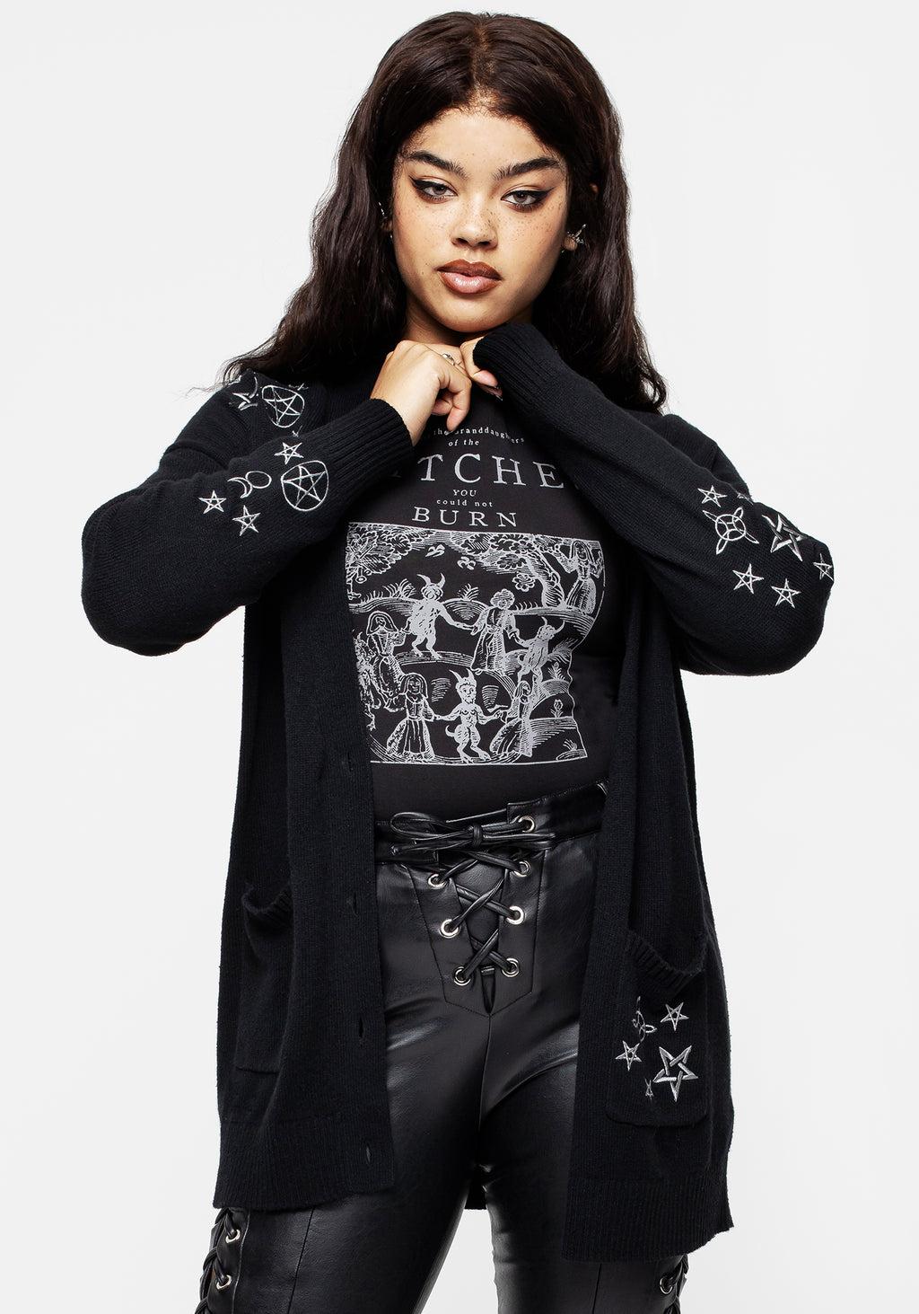 Hex Embroidered Cardigan Product Image