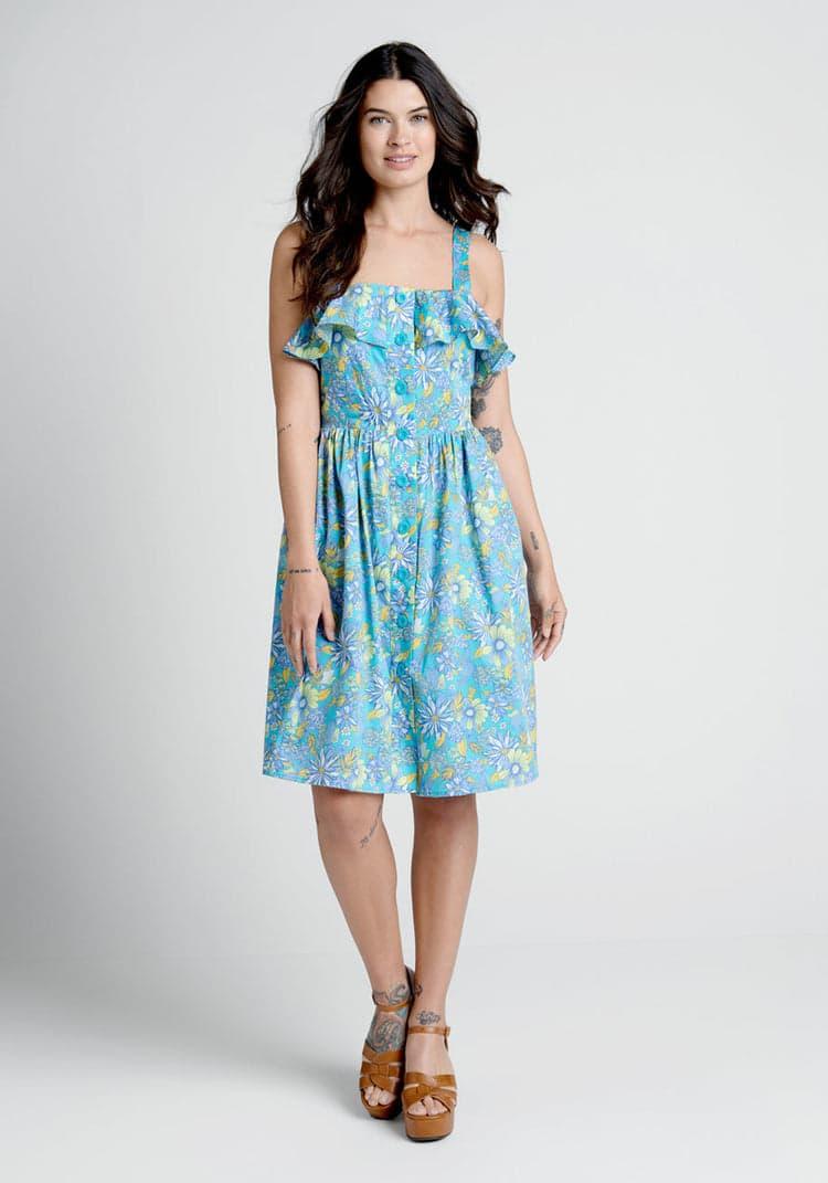 Beckoning The Berkshires Fit and Flare Dress Product Image