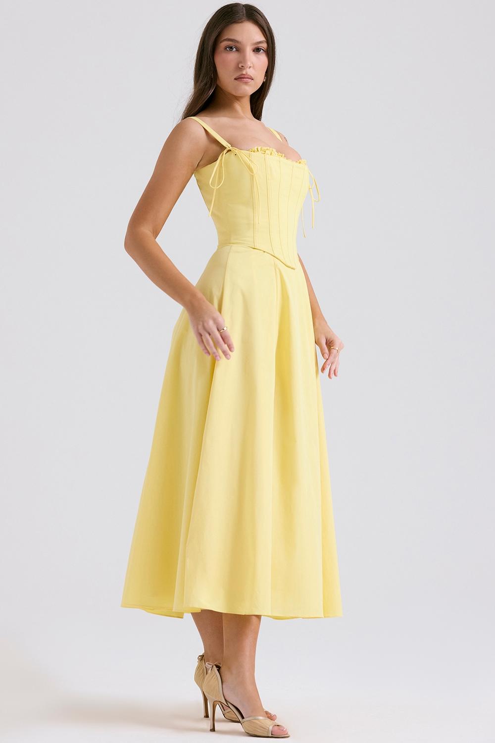 Clarabelle  sunshine cotton midi sundress Product Image