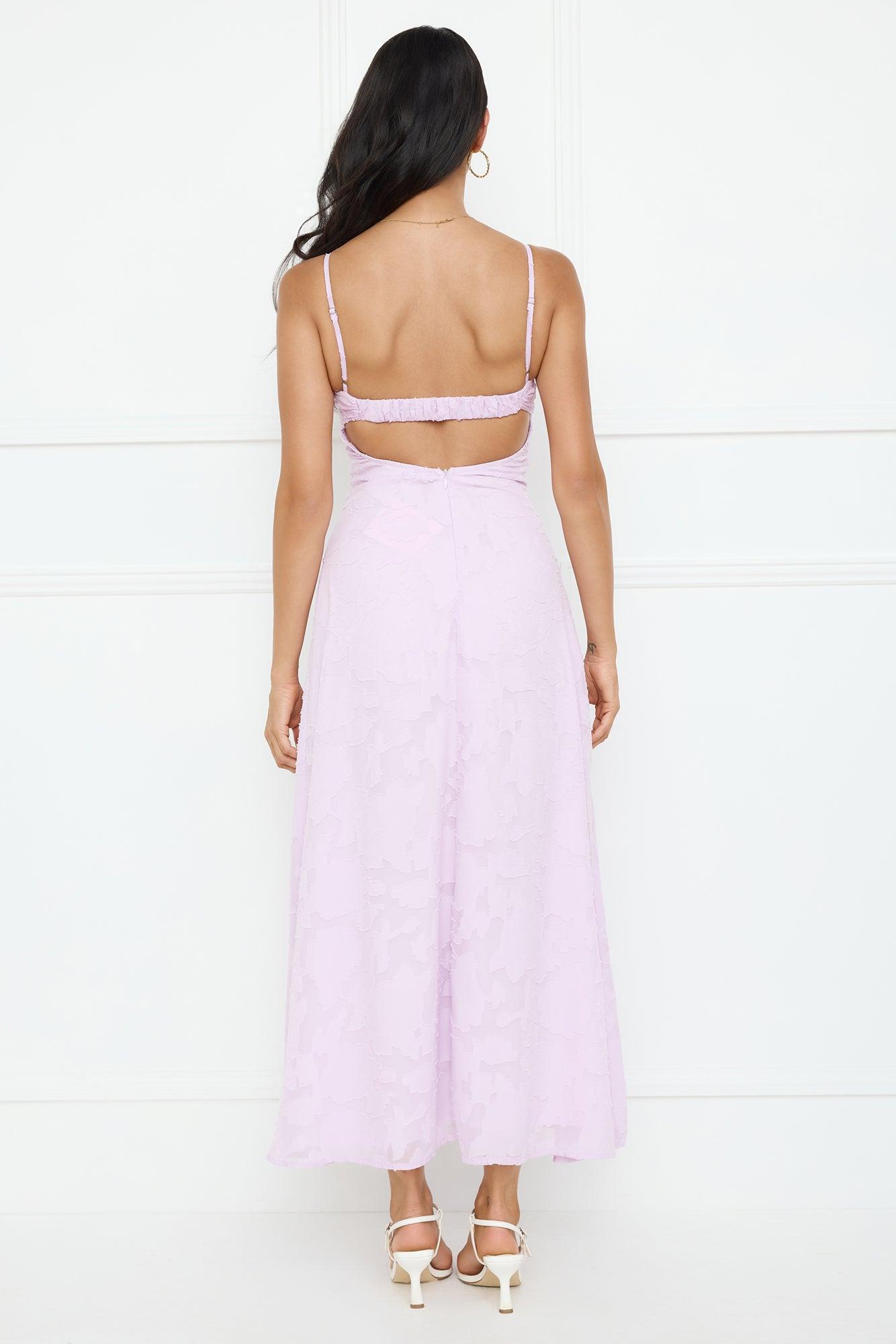 Pine Blossom Maxi Dress Lilac Product Image