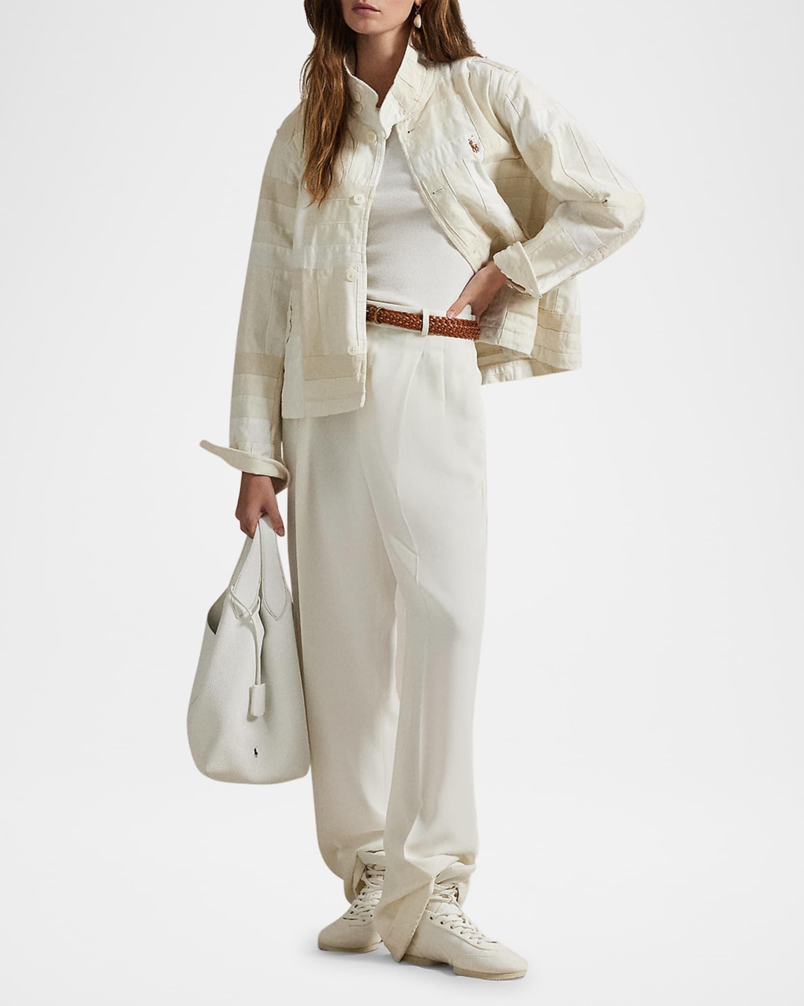 Patchwork Mock-Neck Jacket Product Image