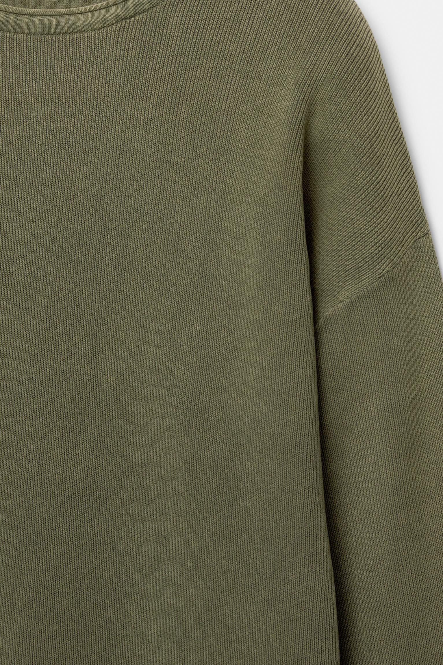 Faded raw edge sweater Product Image