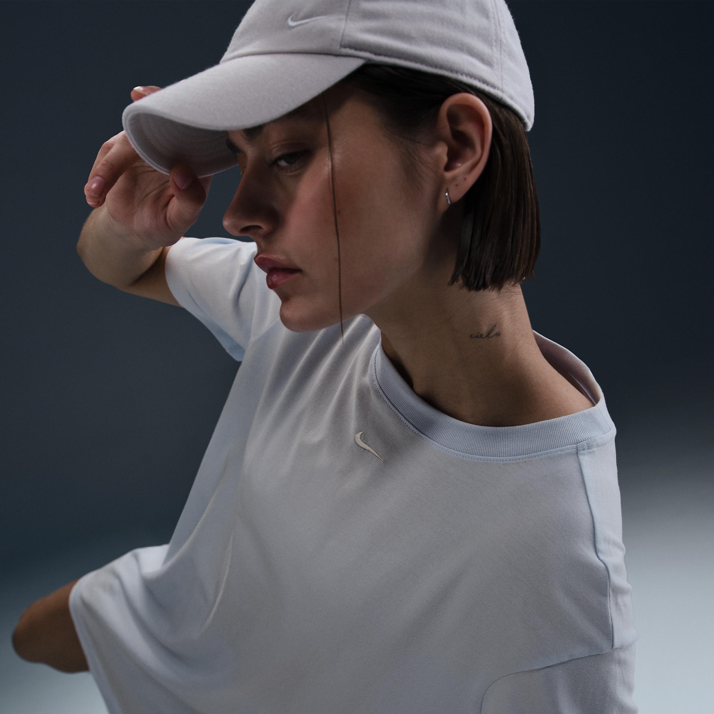 Womens Nike Sportswear Chill Knit Oversized T-Shirt Dress | DV7882-423 Product Image