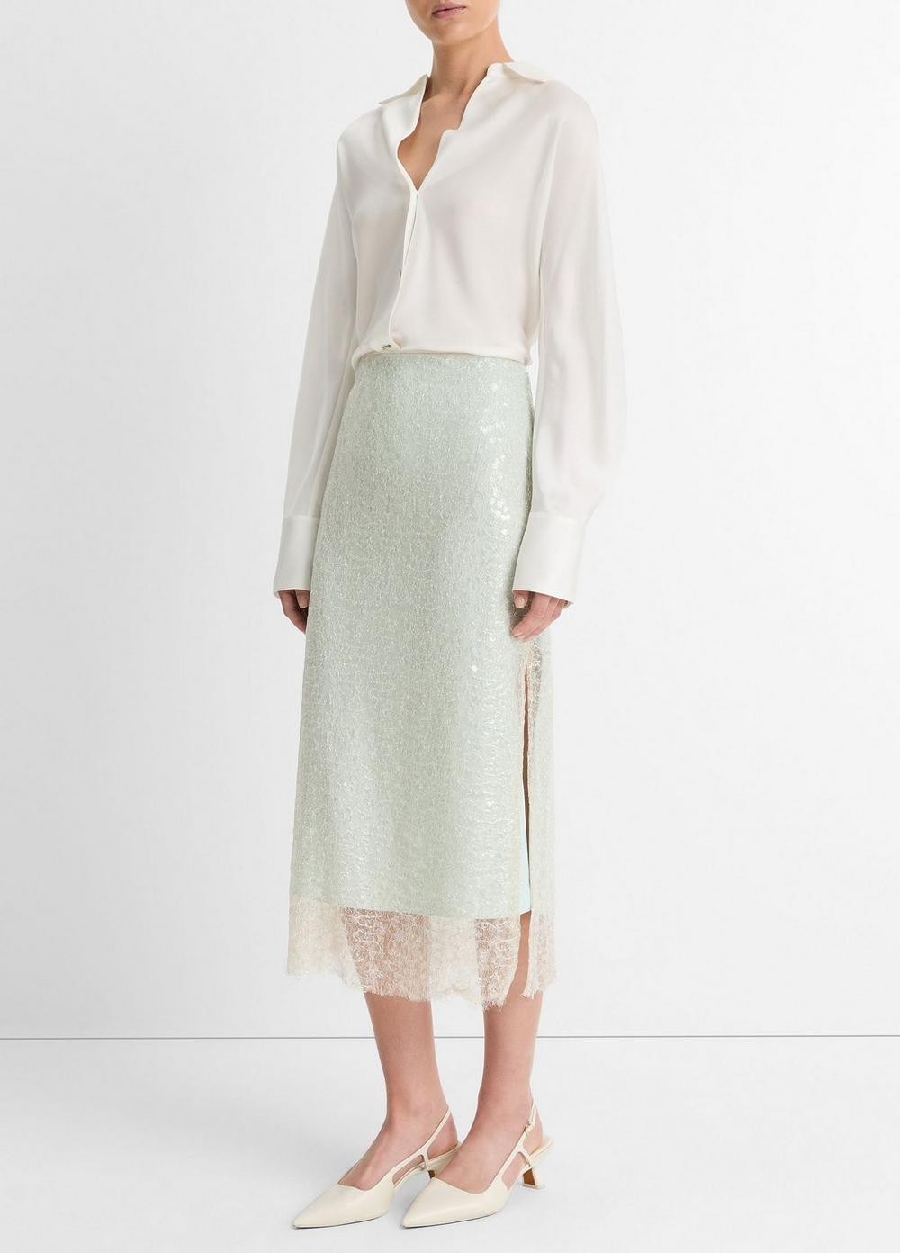 Glassy Sequin Skirt Product Image