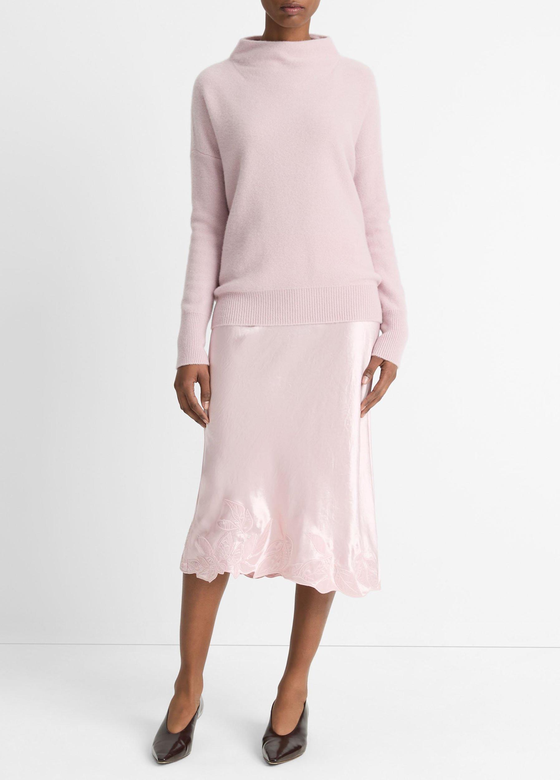 Plush Cashmere Funnel-Neck Sweater Product Image