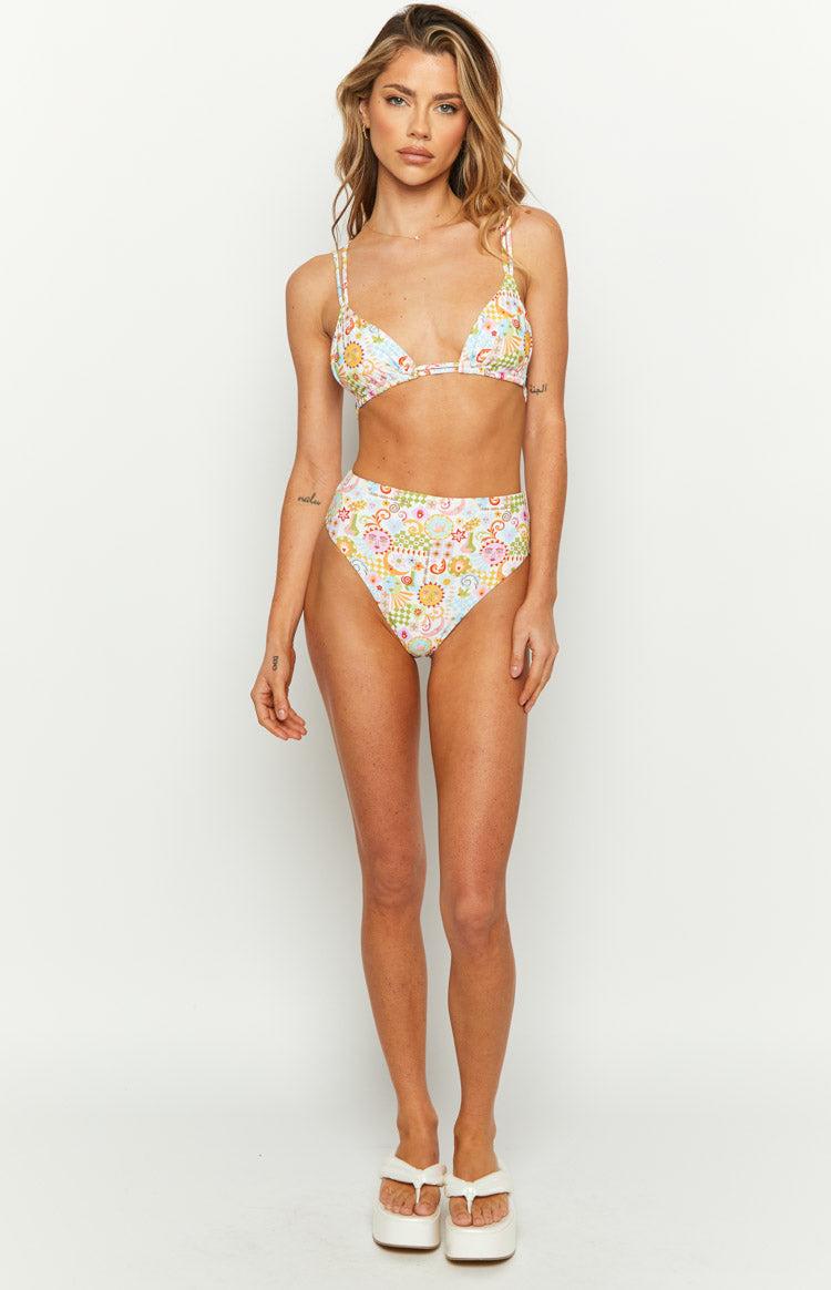 9.0 Swim Sumba Summer Multi Print Bikini Top Product Image