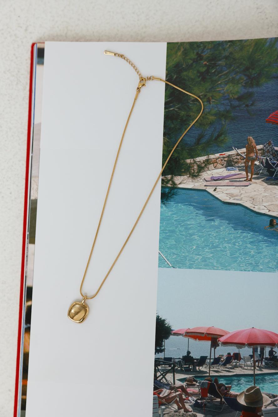 18k Gold Plated Understated Necklace Gold Product Image