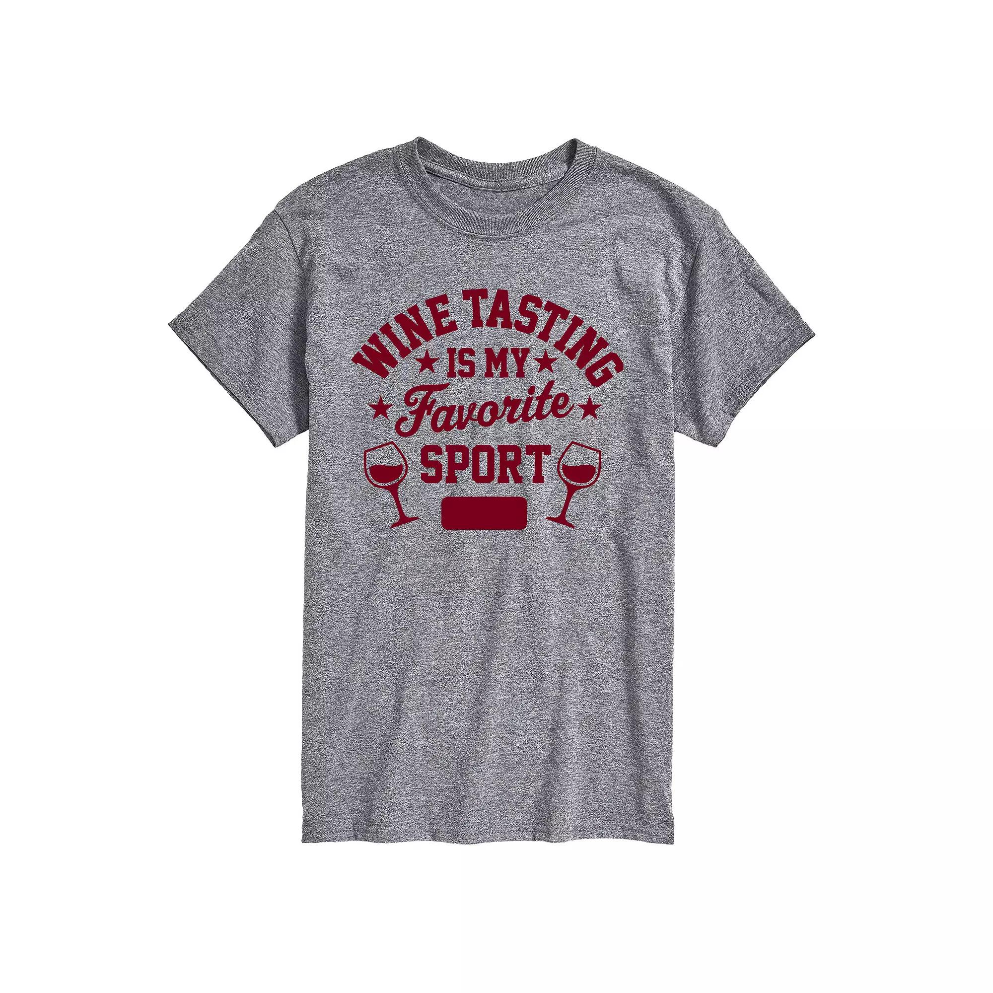 Men's Wine Tasting Fav Sport Graphic Tee,  Product Image