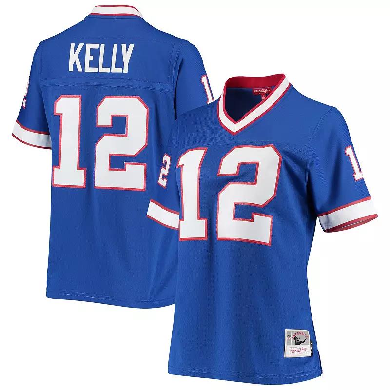 Women's Mitchell & Ness Jim Kelly Royal Buffalo Bills 1990 Legacy Replica Jersey,  Product Image
