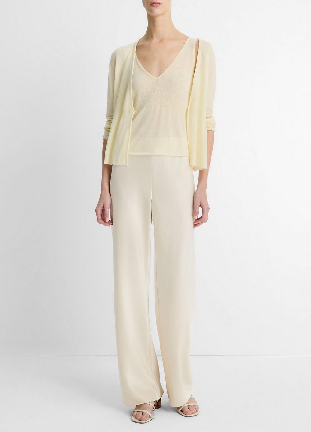 Wool & Cashmere-Blend V-Neck Sweater Tank Product Image