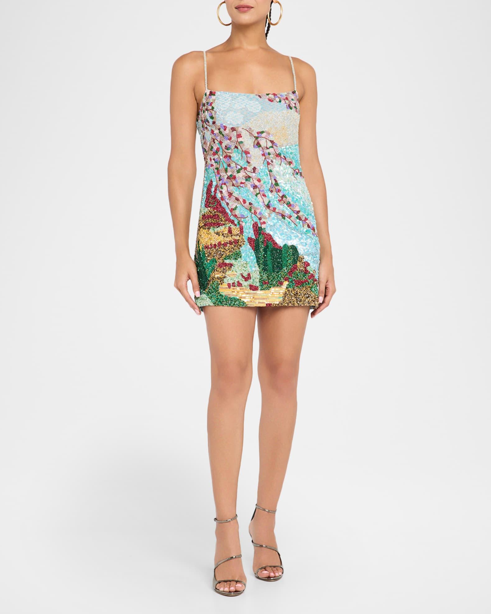 Bebe Hand-Beaded Mini Dress Product Image