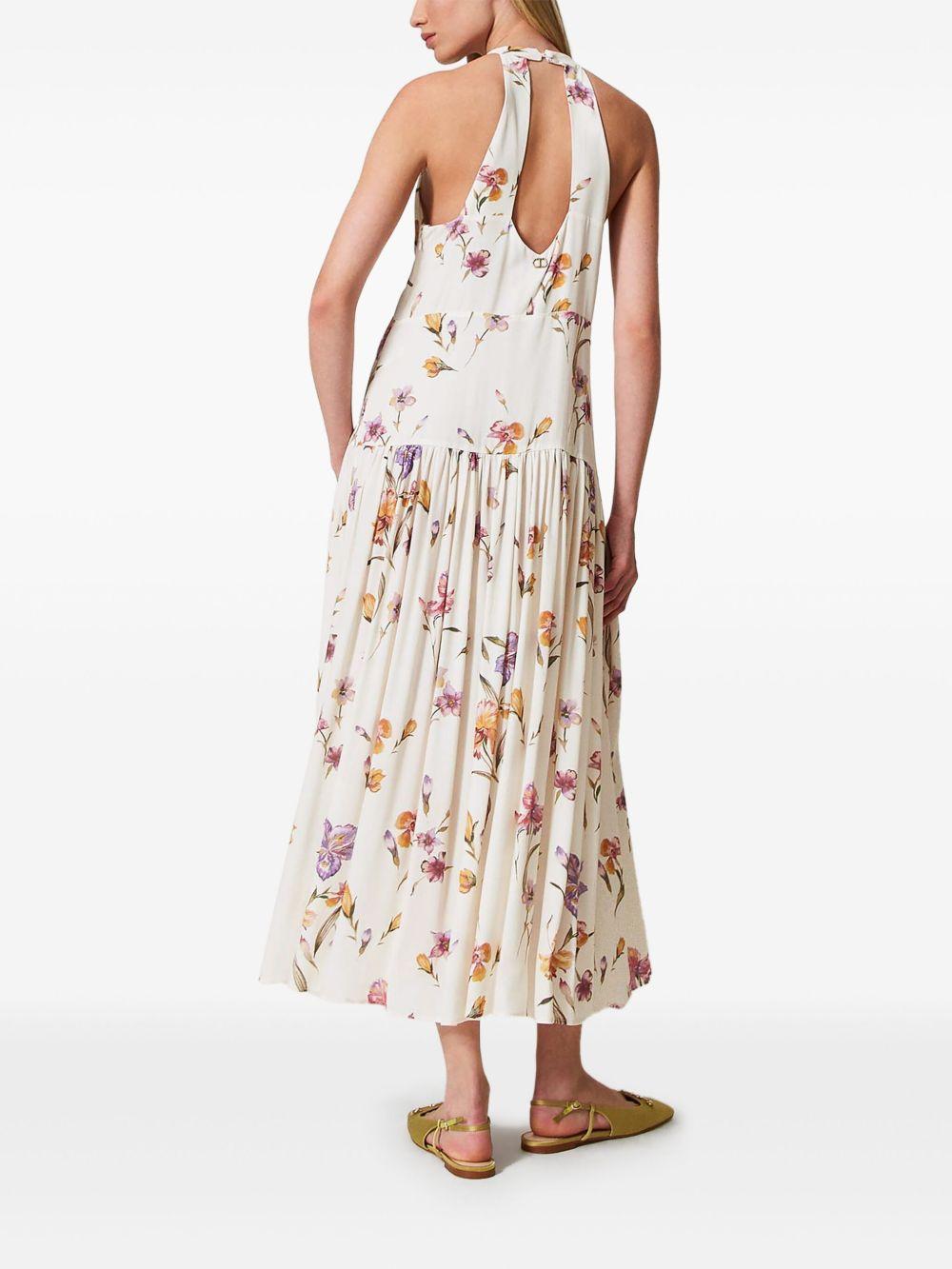 floral-print crepe dress Product Image