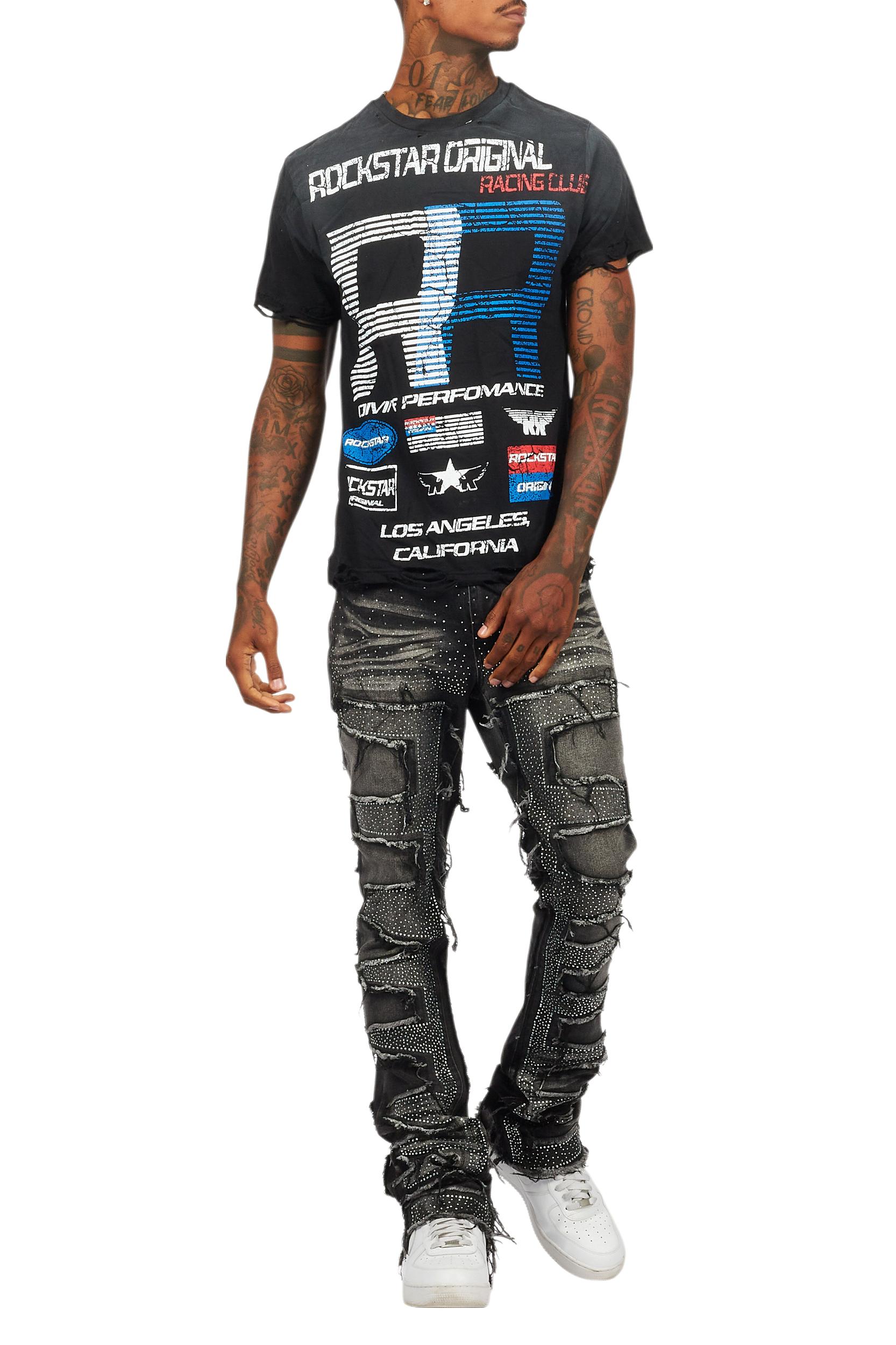 RSO Racing Club Black Graphic T-Shirt Male Product Image