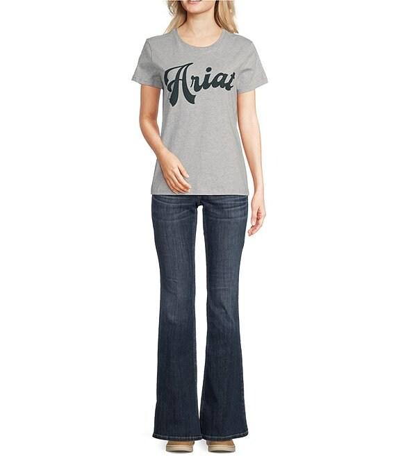 Ariat Old School Script Crew Neck Short Sleeve T-Shirt Product Image