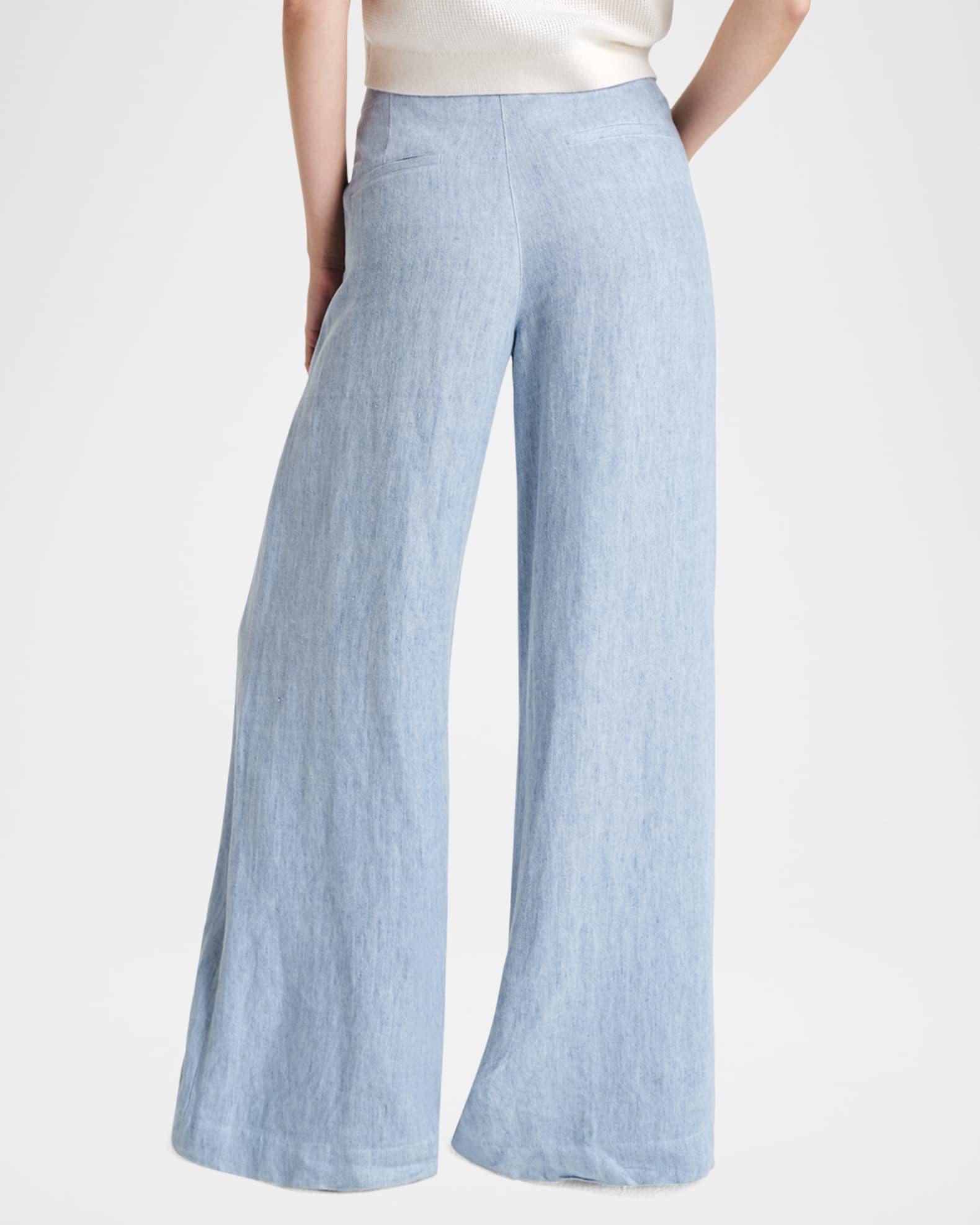 Demie Wide-Leg Hemp Trousers  Product Image